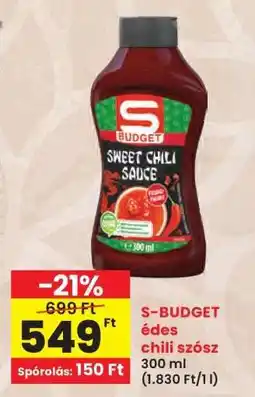 Interspar S-BUDGET édes chili szósz ajánlat