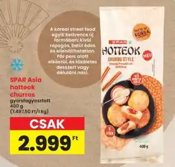 Interspar SPAR Asia hotteok churros ajánlat