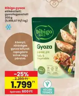Interspar Bibigo gyoza ajánlat