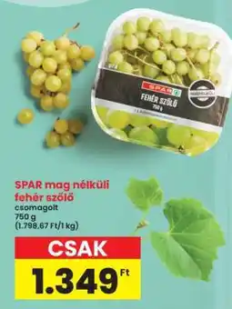 Interspar SPAR mag nélküli fehér szőlő ajánlat