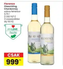 Interspar Florence Olaszrizling, Chardonnay ajánlat
