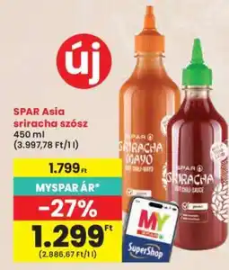 Interspar SPAR Asia sriracha szósz ajánlat