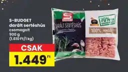 Interspar S-BUDGET darált sertéshús ajánlat