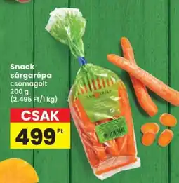 Interspar Snack sárgarépa csomagolt ajánlat
