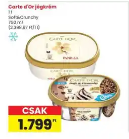 Interspar CARTE D'OR Jégkrém ajánlat