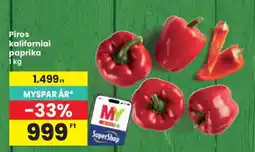 Interspar Piros Kaliforniai Paprika ajánlat