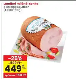 Interspar LANDHOF MILÁNÓI SONKA ajánlat