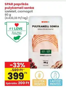 Interspar SPAR paprikás pulykamell sonka ajánlat