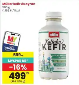 Interspar Müller kefír és ayran ajánlat