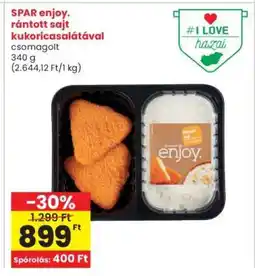 Interspar SPAR enjoy. rántott sajt kukoricasalátával ajánlat