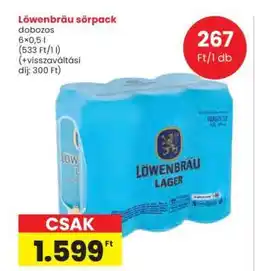 Interspar Löwenbräu sörpack ajánlat