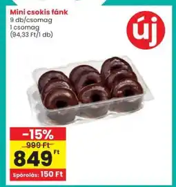 Interspar Mini csokis fánk ajánlat