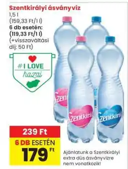 Interspar SZENTKIRÁLYI Ásványvíz ajánlat