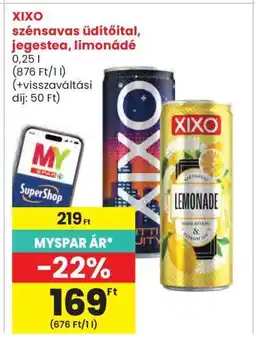 Interspar XIXO szénsavas üdítőital, jegestea, limonádé ajánlat