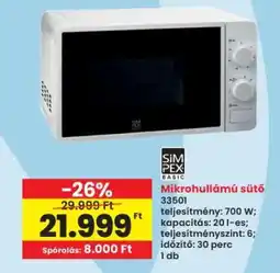 Interspar Mikrohullámú sütő ajánlat
