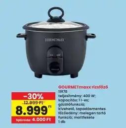 Interspar GOURMETmaxx rizsfőző ajánlat