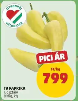 PENNY TV paprika ajánlat