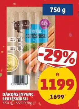 PENNY DÁRDÁS ÍNYENC SERTÉSVIRSLI ajánlat