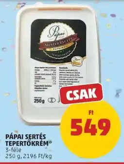PENNY Pápai Sertés Tepertőkrém ajánlat