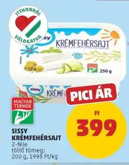 PENNY Sissy Krémfehérsajt ajánlat