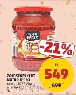PENNY Zöldségeskert Natúr Lecsó ajánlat