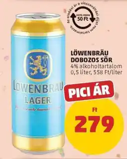 PENNY Löwenbräu Dobozos Sör ajánlat
