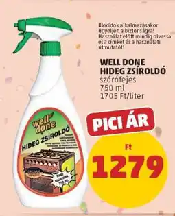 PENNY Well Done Hideg Zsíroldó ajánlat