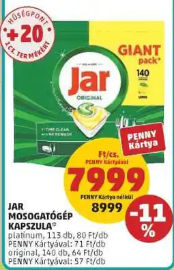 PENNY Jar mosogatógép-kapszula ajánlat