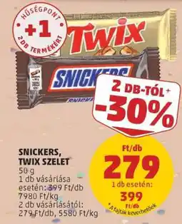 PENNY Snickers, Twix szelet ajánlat
