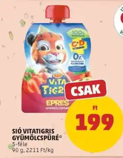 PENNY Sió Vitatigris gyümölcspüré ajánlat