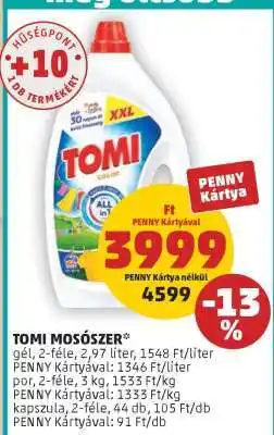 PENNY TOMI MOSÓSZER ajánlat