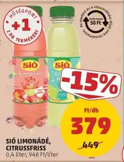 PENNY SIÓ LIMONÁDÉ, CITRUSFRISS ajánlat