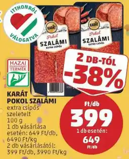 PENNY Karát Pokol Szalámi ajánlat