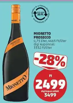 PENNY Mionetto Prosecco ajánlat