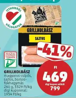 PENNY GRILLKOLBÁSZ ajánlat