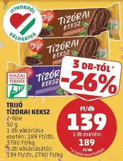 PENNY Trijó Tízórai Keksz ajánlat