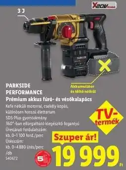 Lidl PARKSIDE PERFORMANCE ajánlat