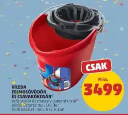 PENNY Vileda Felmosóvödör és Csavarókosár ajánlat