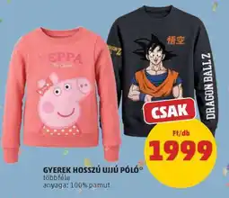 PENNY GYEREK HOSSZÚ UJJÚ PÓLÓ ajánlat
