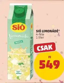 PENNY Sió Limonádé ajánlat