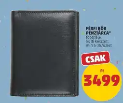 PENNY Férfi bőr pénztárca ajánlat