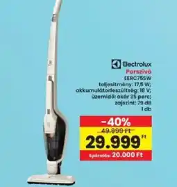 Interspar Electrolux porszívó eerc75sw ajánlat