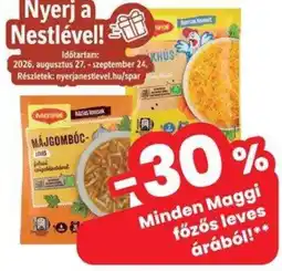 Spar Maggi főzős leves ajánlat