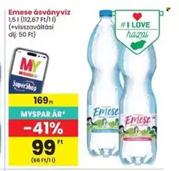 Spar Emese ásványvíz ajánlat