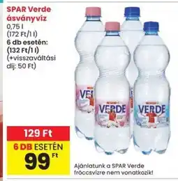 Spar Spar verde ásványvíz ajánlat