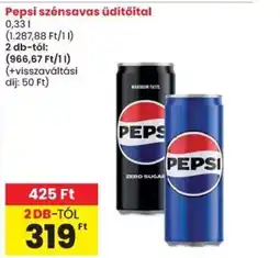 Spar Pepsi szénsavas üdítőital ajánlat
