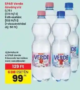 Interspar Spar verde ásványvíz ajánlat