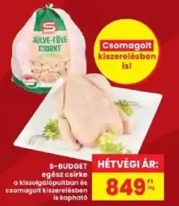 Interspar S-budget egész csirke ajánlat