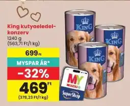 Spar King kutyaeledel-konzerv ajánlat