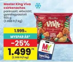 Spar Master King Viva csirke nachos ajánlat
